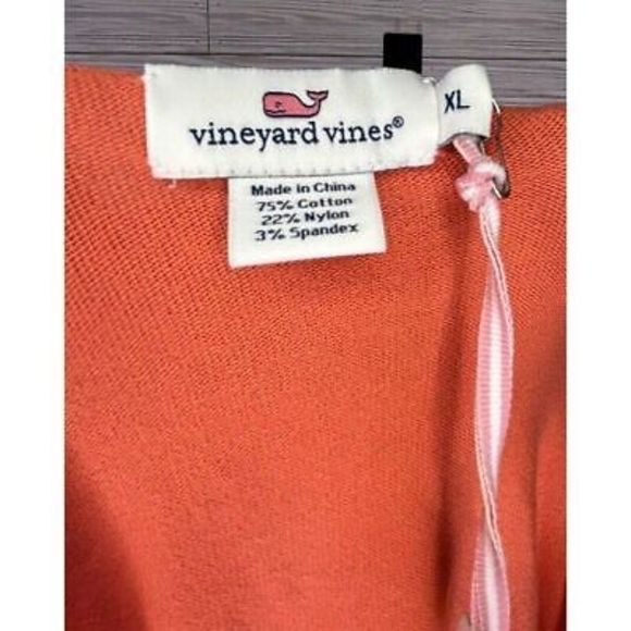 NWT Vineyard Vines Sweater Cara Cara V-Neck‎  Top Cotton Rayon Spandex Sz XL - Picture 4 of 7